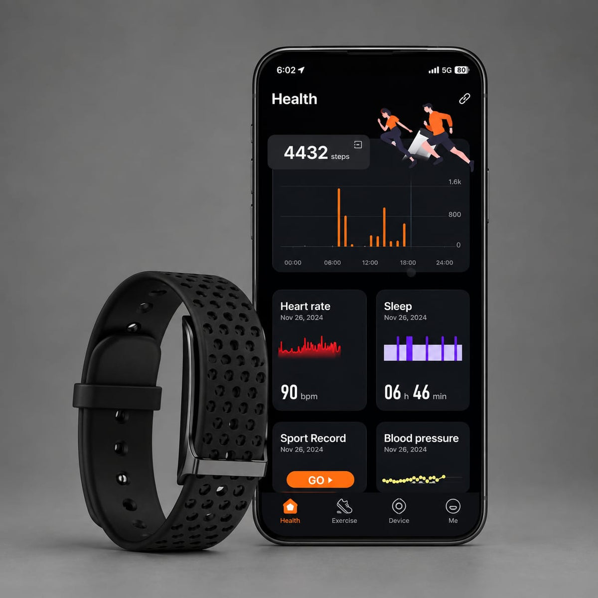 2025 Sport Activity Tracker - Screenless Fitness Band