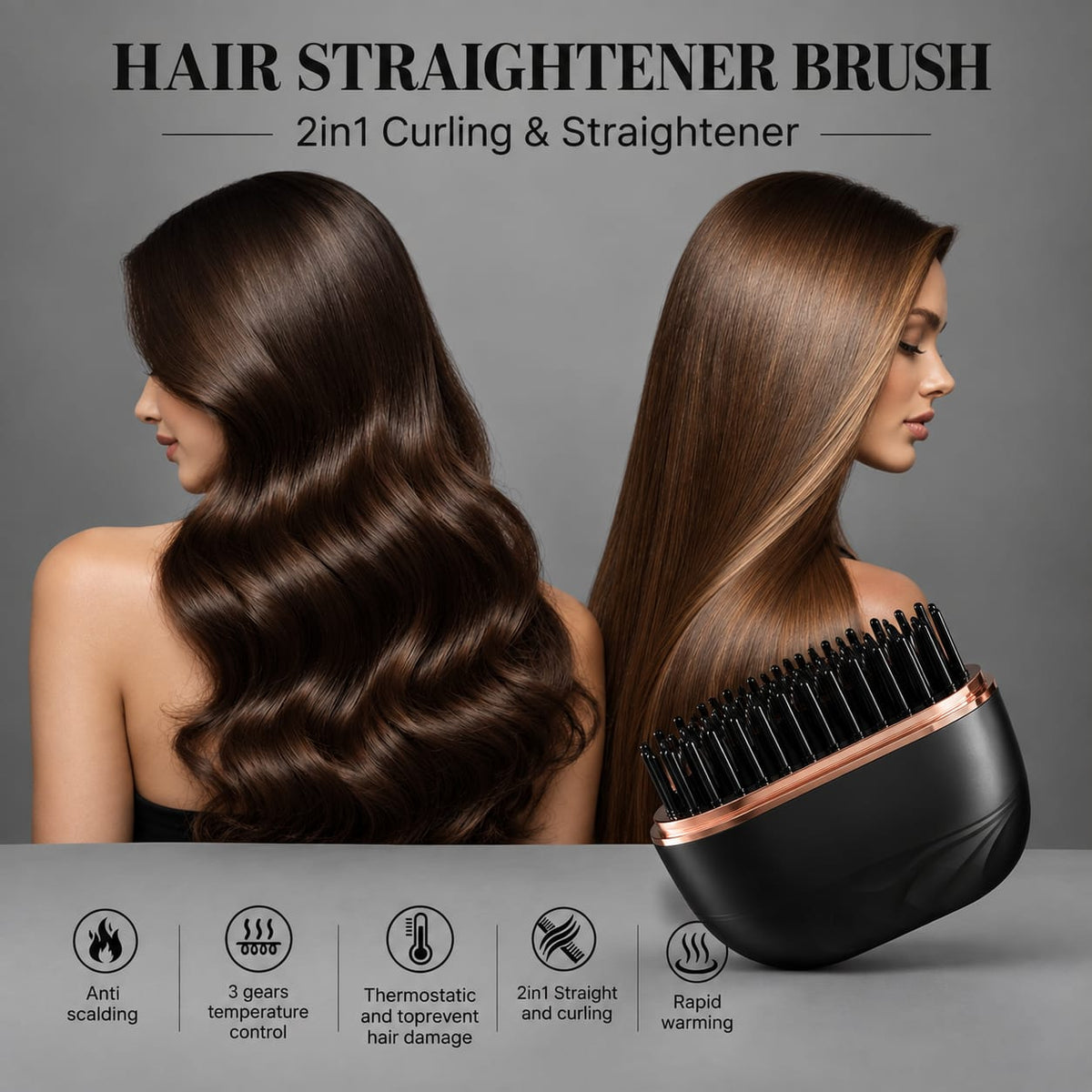 Post-Workout Beard &amp; Hair Grooming Brush